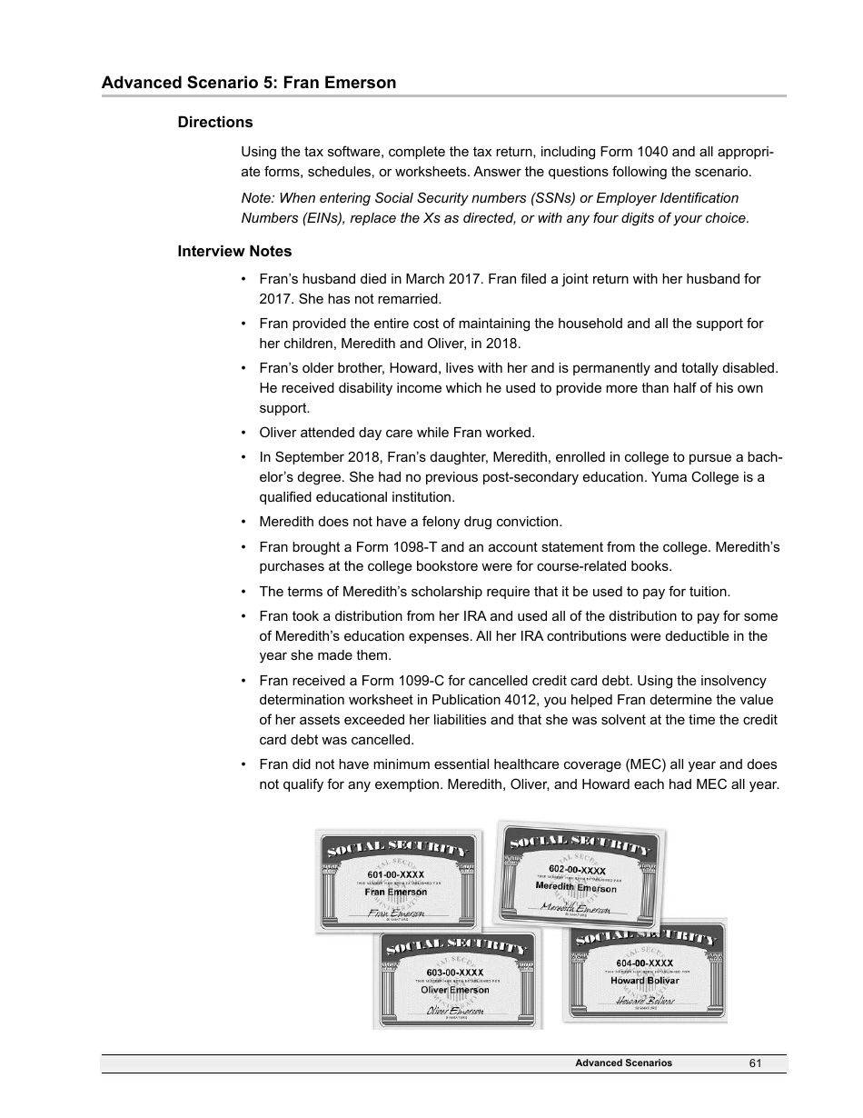 IRS Form 6744 Vita / Tce Volunteer Assistors Test / Retest, Page 63