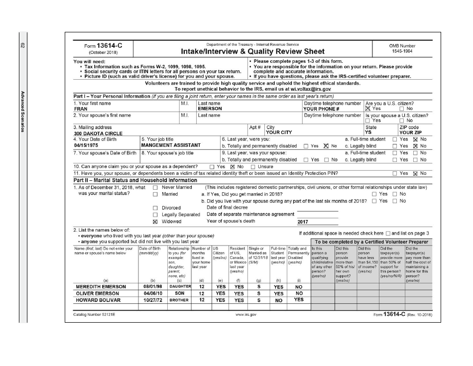 IRS Form 6744 Vita / Tce Volunteer Assistors Test / Retest, Page 64