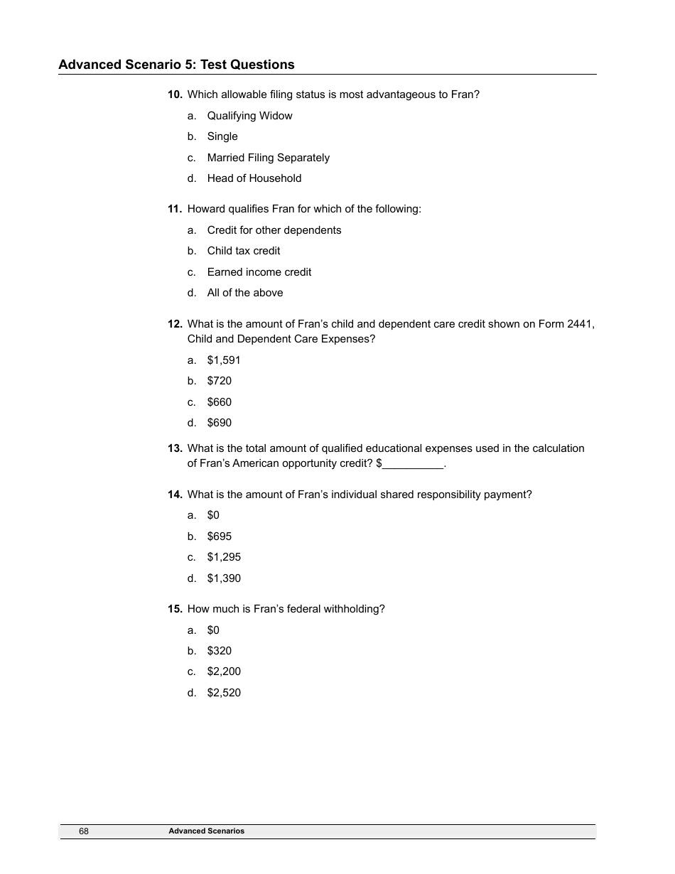 IRS Form 6744 Vita / Tce Volunteer Assistors Test / Retest, Page 70
