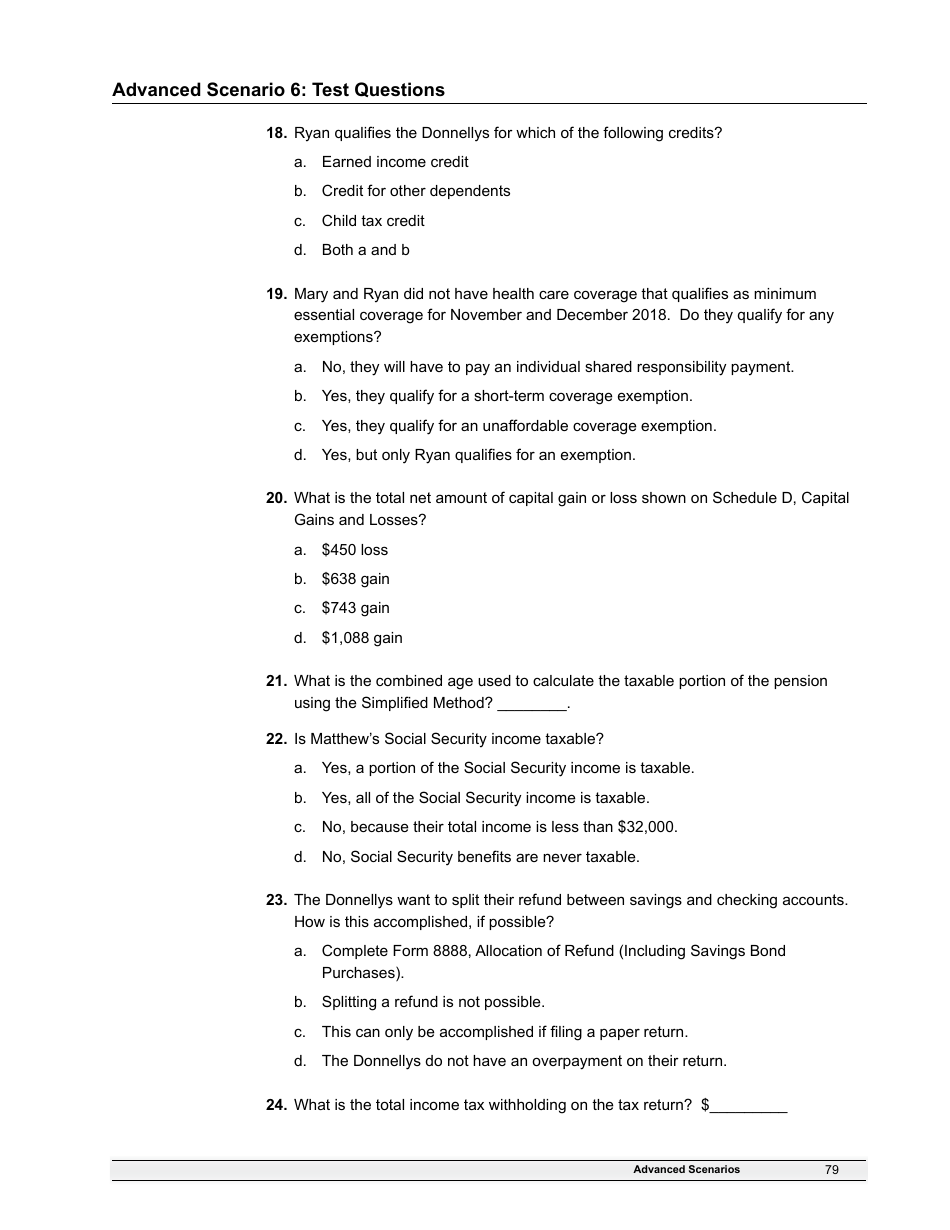 IRS Form 6744 Vita / Tce Volunteer Assistors Test / Retest, Page 81