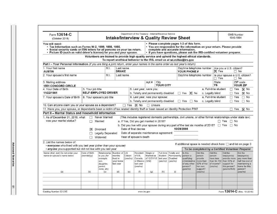 IRS Form 6744 Vita / Tce Volunteer Assistors Test / Retest, Page 83