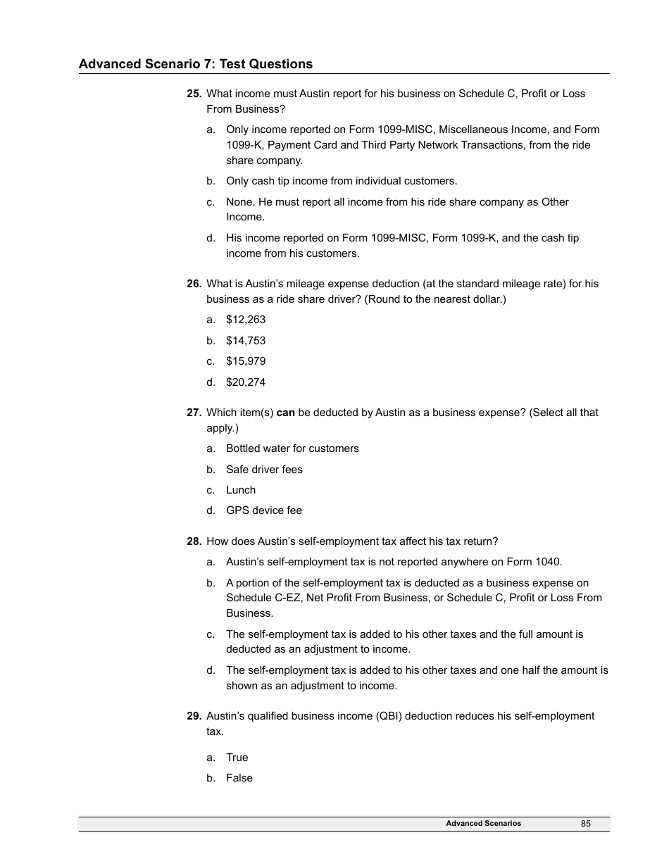 IRS Form 6744 Vita / Tce Volunteer Assistors Test / Retest, Page 87