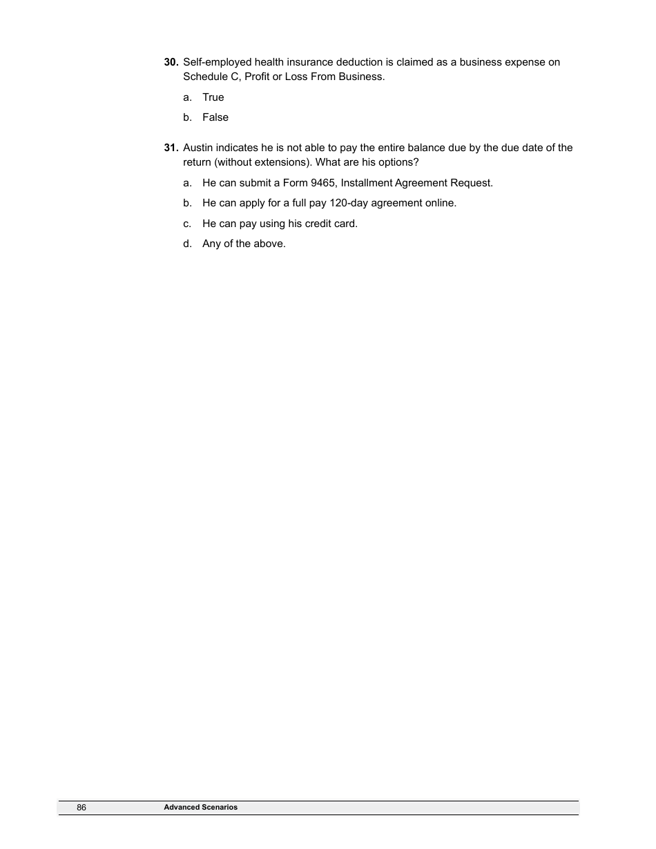 IRS Form 6744 Vita / Tce Volunteer Assistors Test / Retest, Page 88