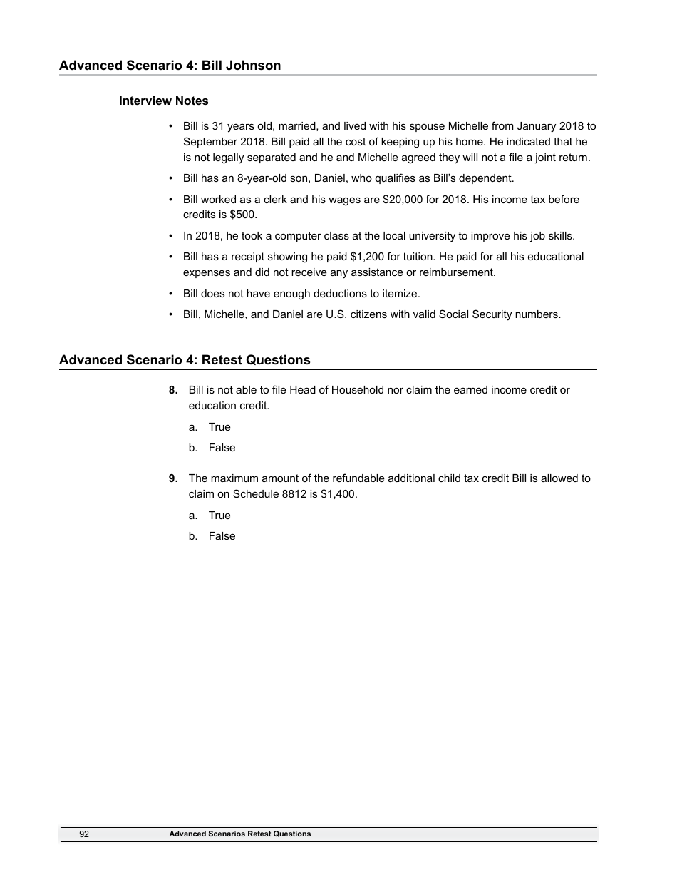 IRS Form 6744 Vita / Tce Volunteer Assistors Test / Retest, Page 94