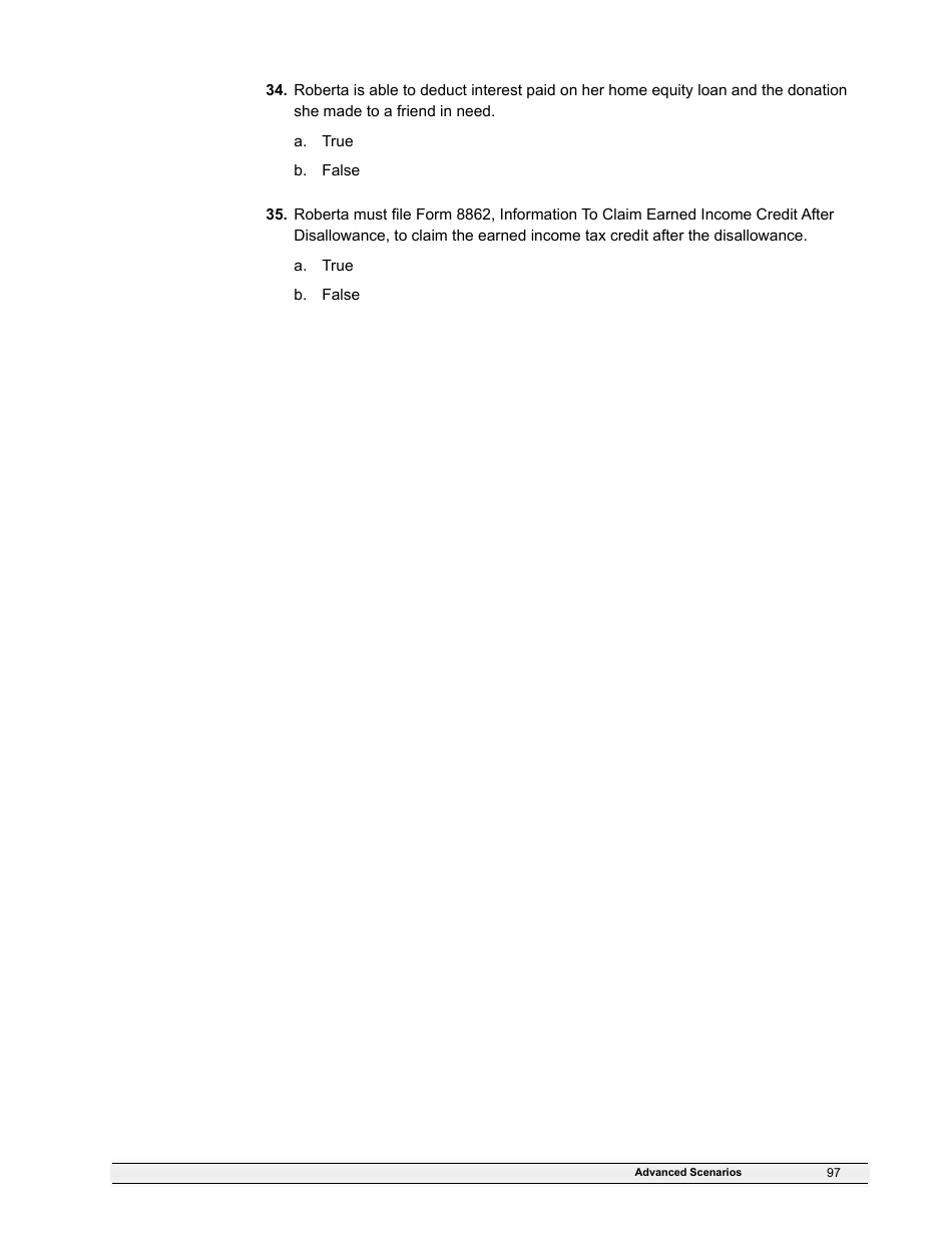 IRS Form 6744 Vita / Tce Volunteer Assistors Test / Retest, Page 99