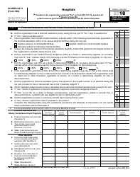 IRS Form 990 Schedule H Hospitals