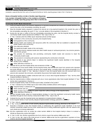 IRS Form 990 Schedule H Hospitals, Page 4