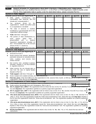 IRS Form 990 (990-EZ) Schedule A Public Charity Status and Public Support, Page 2