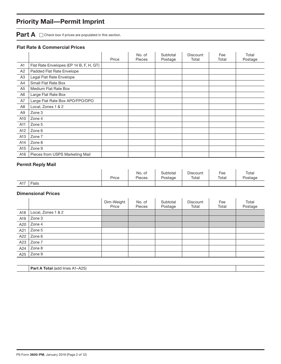 PS Form 3600-PM - Fill Out, Sign Online and Download Printable PDF ...