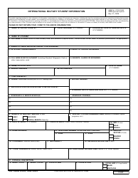 DD Form 2339 International Military Student Information
