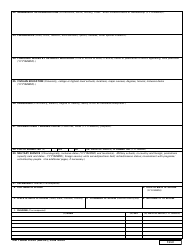 DD Form 2339 International Military Student Information, Page 2