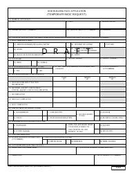DD Form 2249 DoD Building Pass Application - Draft, Page 2
