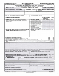DD Form 214 "Certificate of Release or Discharge From Active Duty"