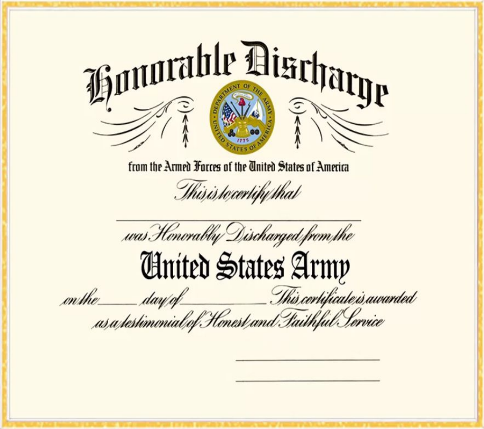 Army Certificate Of Completion Template