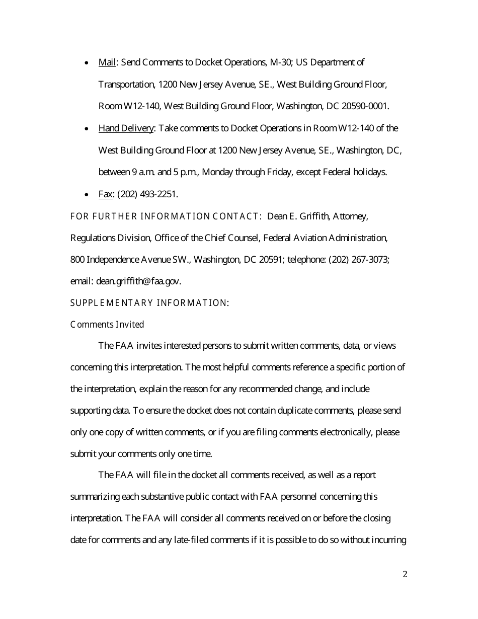 14 Cfr Part 91 (Docket No. FAA-2014-0396), Interpretation of the Special Rule for Model Aircraft, Page 2