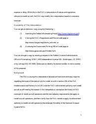 14 Cfr Part 91 (Docket No. FAA-2014-0396), Interpretation of the Special Rule for Model Aircraft, Page 3