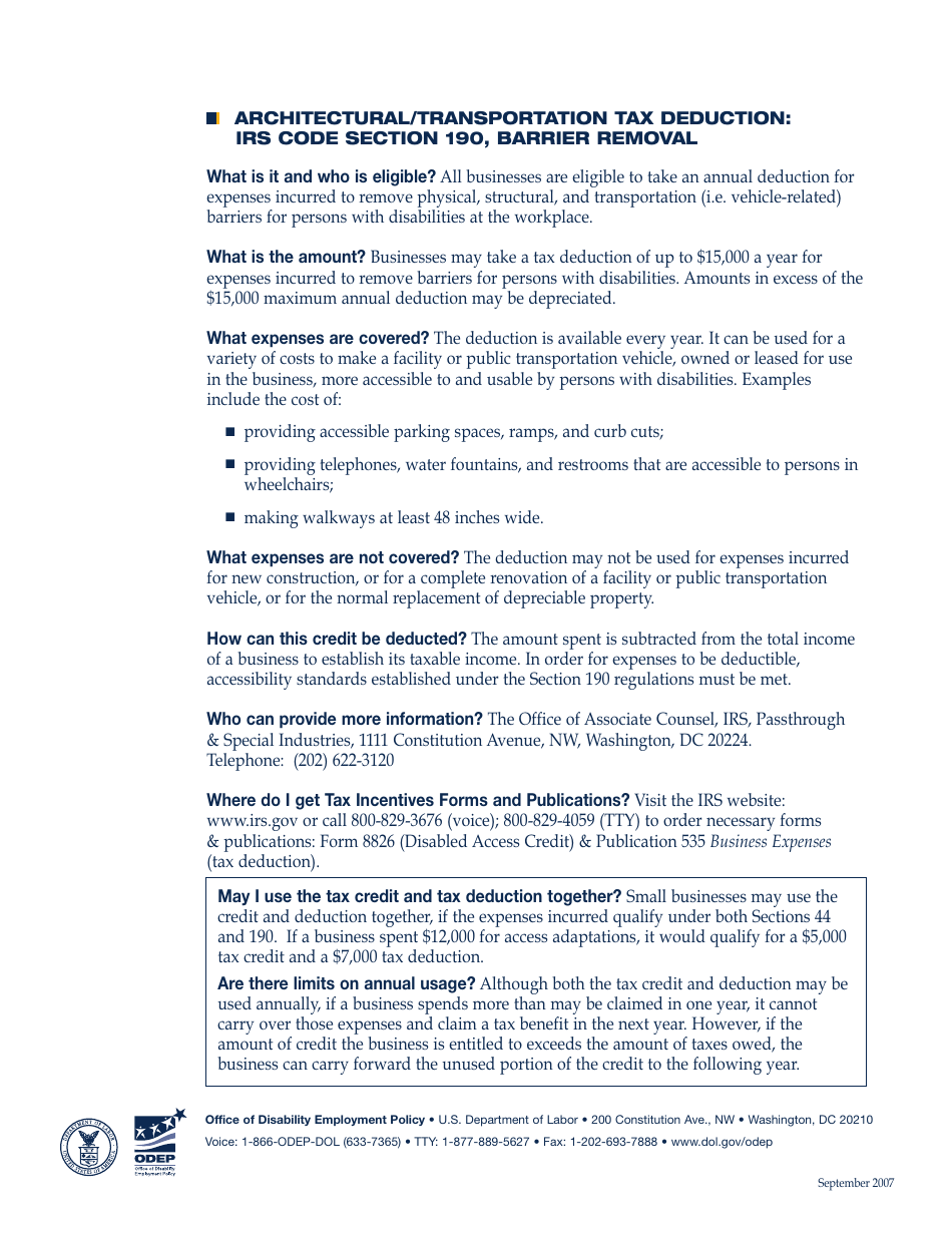 Tax Incentives For Providing Business Accessibility - Fill Out, Sign ...