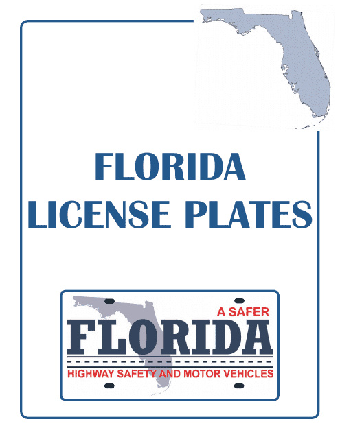 Form HSMV80003 Florida License Plates - Florida