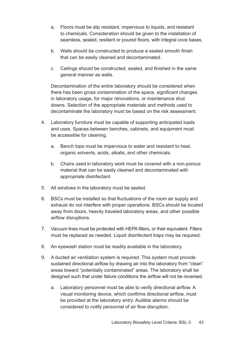 Biosafety in Microbiological and Biomedical Laboratories: Section IV - Laboratory Biosafety Level Criteria, Page 14