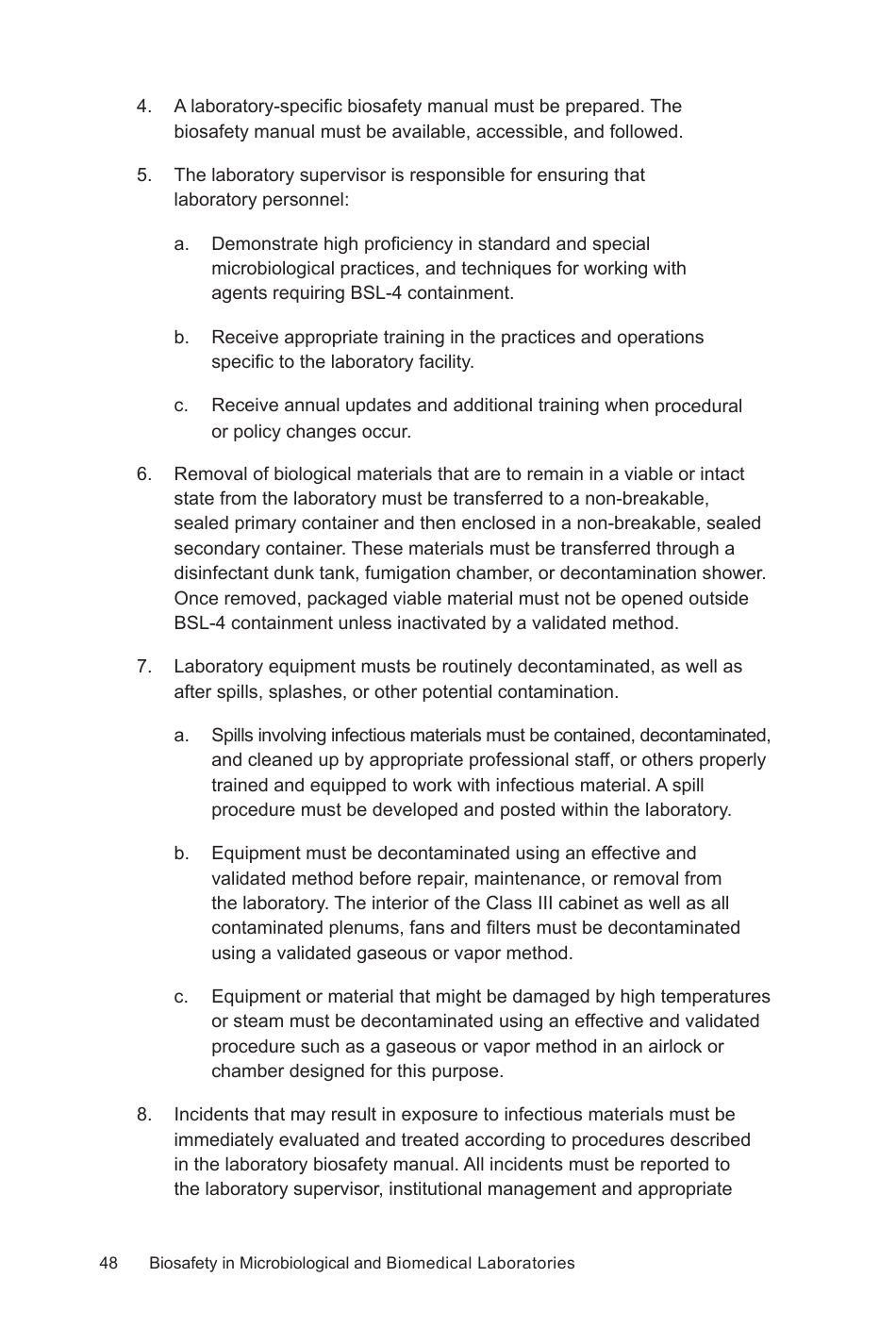 Biosafety in Microbiological and Biomedical Laboratories: Section IV - Laboratory Biosafety Level Criteria, Page 19