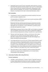 Biosafety in Microbiological and Biomedical Laboratories: Section IV - Laboratory Biosafety Level Criteria, Page 22