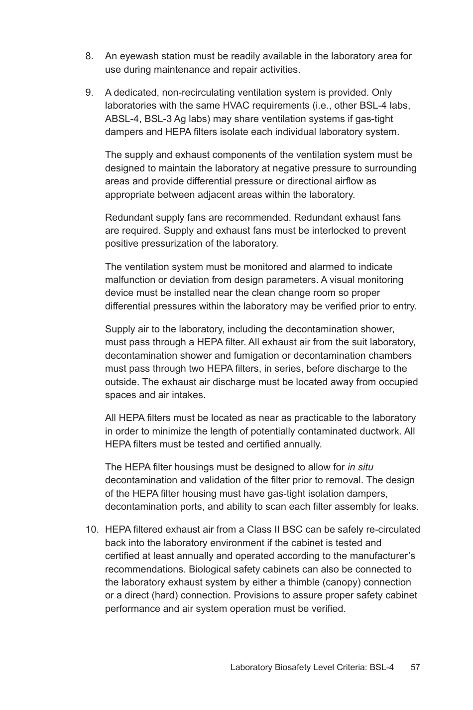 Biosafety in Microbiological and Biomedical Laboratories: Section IV - Laboratory Biosafety Level Criteria, Page 28