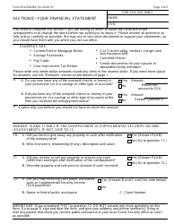 Form SSA-632-BK Request for Waiver of Overpayment Recovery or Change in Repayment Rate, Page 3