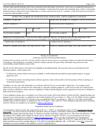 Form SSA-789 Request for Reconsideration - Disability Cessation Right to Appeal, Page 2