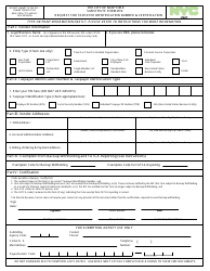 Document preview: Substitute Form W-9: Request for Taxpayer Identification Number and Certification - New York City