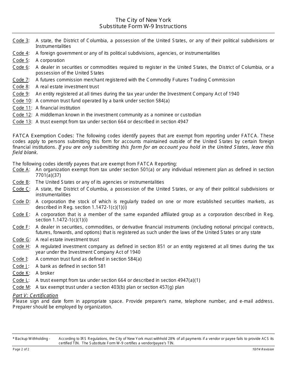 Download Instructions For Substitute Form W 9 Request For Taxpayer Identification Number And 2549