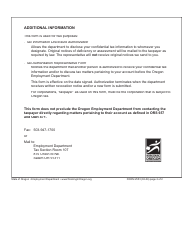 Form 2553 Tax Authorization Representative - Oregon, Page 2