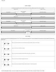 Form SBTS-601 &quot;Personal History of Commercial Driver Training School Owner or Manager&quot; - North Carolina, Page 2