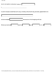 Form SBTS-608 Application to Register a Business Operating Under an Assumed Name - North Carolina, Page 2