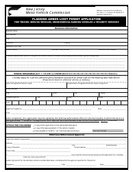 Form BLS-34 Flashing Amber Light Permit Application - New Jersey, Page 3