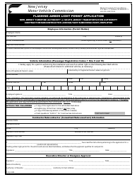 Form BLS-34 Flashing Amber Light Permit Application - New Jersey, Page 5