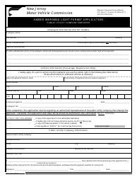Form BLS-34A Amber Warning Light Permit Application - Public Utility Company Employee - New Jersey, Page 2