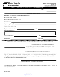 Form BLC-56A Application for Red Light for Search &amp; Rescue - New Jersey, Page 2