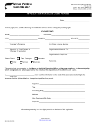 Form BLC-54 Application for Blue Light Permit - New Jersey, Page 2