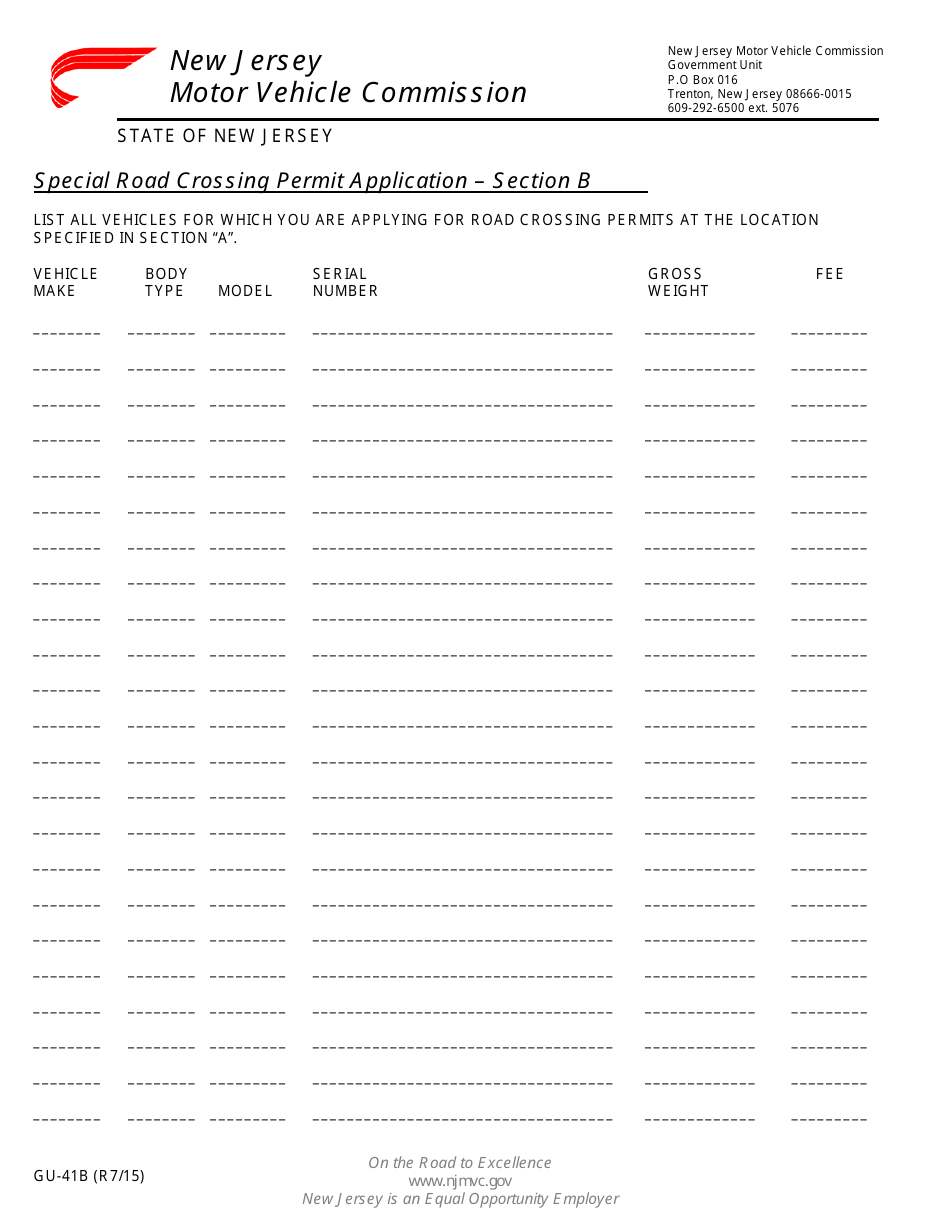 Form GU-41B - Fill Out, Sign Online And Download Printable PDF, New ...