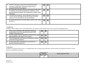 Form DSMV597 Program Self Assessment Tool - New Hampshire, Page 7