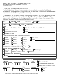 Document preview: Form SFN60149 Nddot Title VI Public Participation Survey - North Dakota