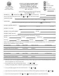 Form RDMV720 Application for Repairer Registration - New Hampshire, Page 3