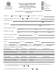 Form RDMV725 Application for Transporter Registration - New Hampshire, Page 3