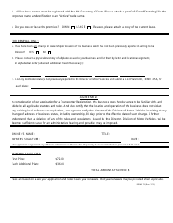 Form RDMV725 Application for Transporter Registration - New Hampshire, Page 4
