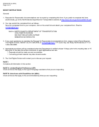 Form SFN60135 Request for Reasonable Accommodations - North Dakota, Page 2