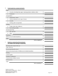 Uniform Domestic Relations Form 1 Affidavit of Income and Expenses - Ohio, Page 4