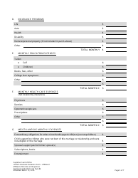 Uniform Domestic Relations Form 1 Affidavit of Income and Expenses - Ohio, Page 5
