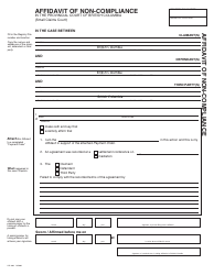 Document preview: Form SCL808 Affidavit of Non-compliance - British Columbia, Canada