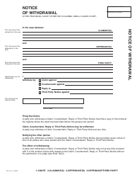 Document preview: Form SCL019 Notice of Withdrawal - British Columbia, Canada