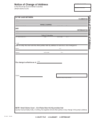 Document preview: Form SCL831 Notice of Change of Address - British Columbia, Canada